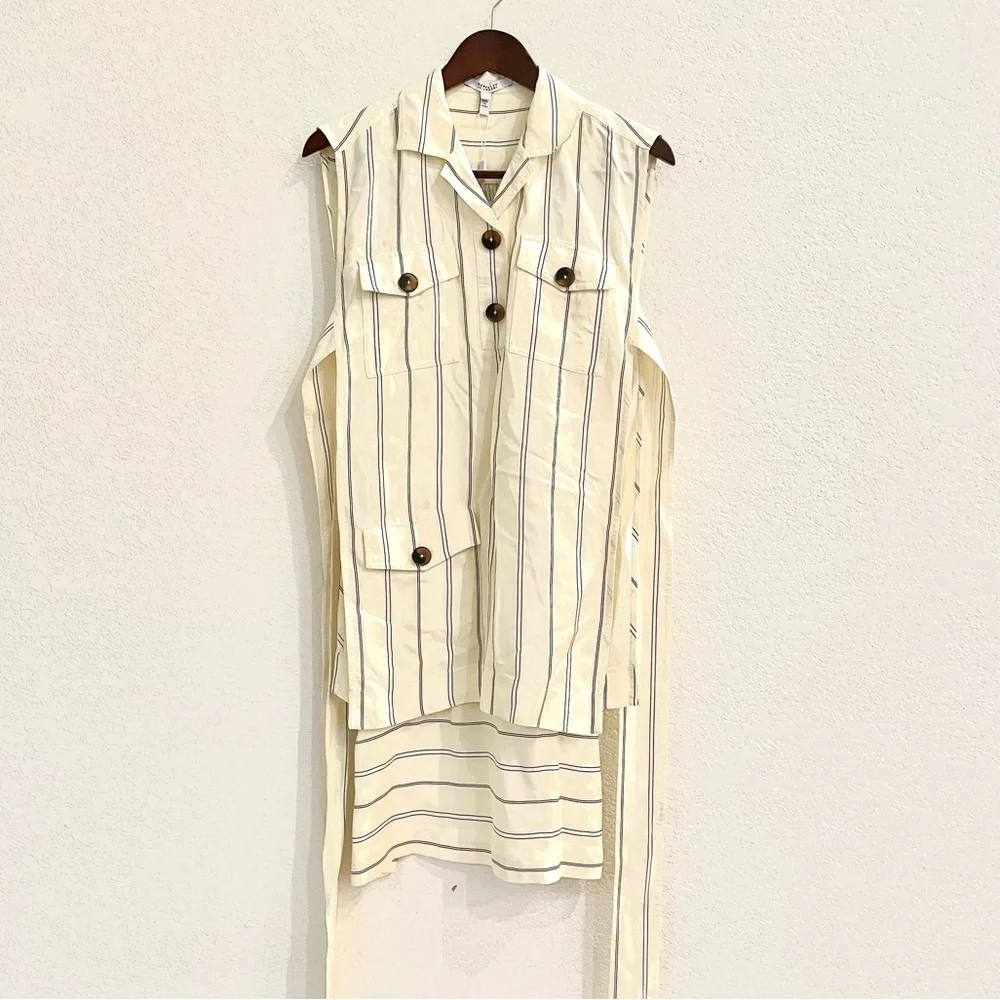 NWT Derek Lam 10 Crosby Utility Two-Piece Shirt Dress - Picture 12 of 16